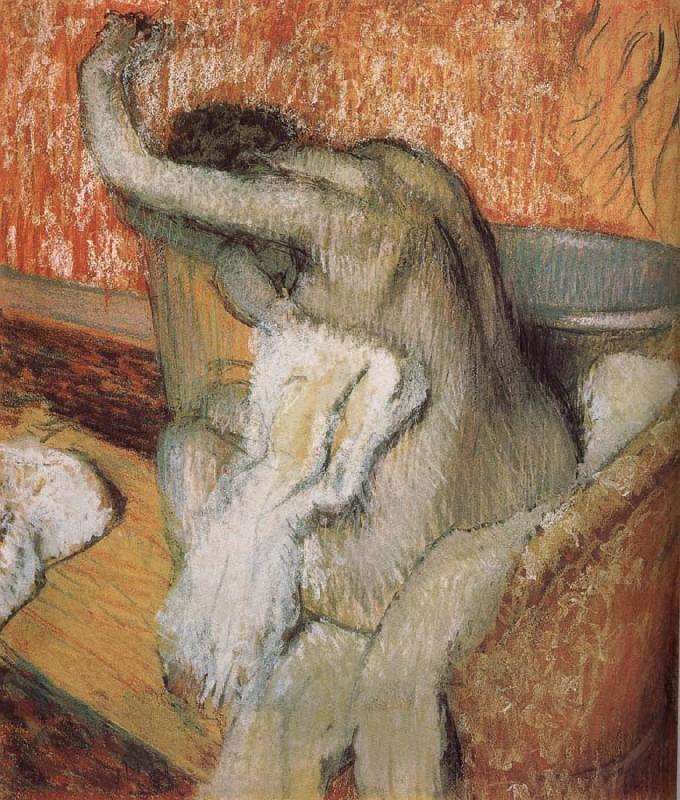Edgar Degas The lady wiping body after bath oil painting image